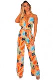 Jumpsuit met exotische print._