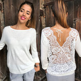 Top/blouse met kant_