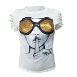 Trendy t-shirt met sequins._