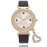 Fashion dames horloge met hartmotief._