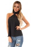 Zomerse high neck top._