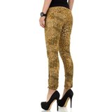 Fashion jeans met luipaard print._