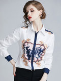 Flower printed blouse_