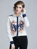 Flower printed blouse_