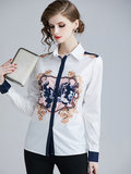 Flower printed blouse_