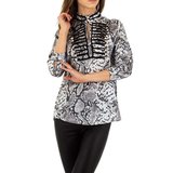 Trendy blouse met Mao col._