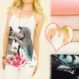 Trendy camisole top met afrikaans motief._