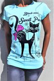 T-shirt black&sweet pussy_