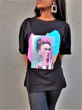 T-shirt wenende fashion lady_