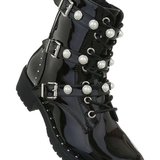 Trendy metalic zwarte boot Britt 3_