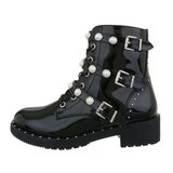 Trendy metalic zwarte boot Britt 3_