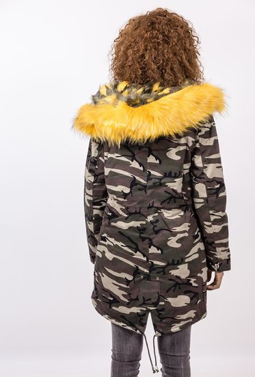 Camouflage parka gemoltoneerd.