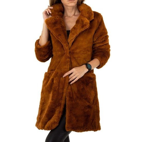 Bruine fake fur jas.SOLD OUT