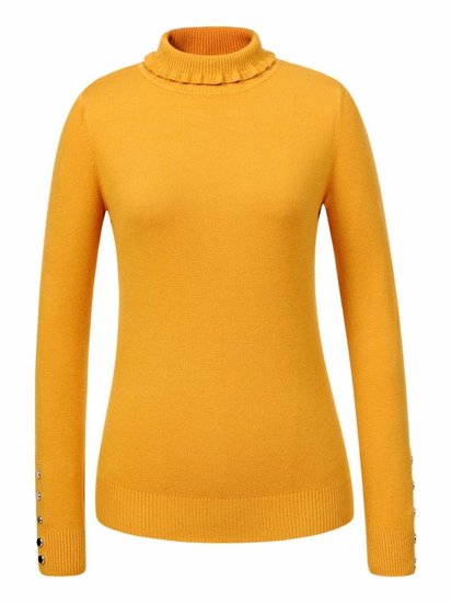 Pull over jaune moutarde.