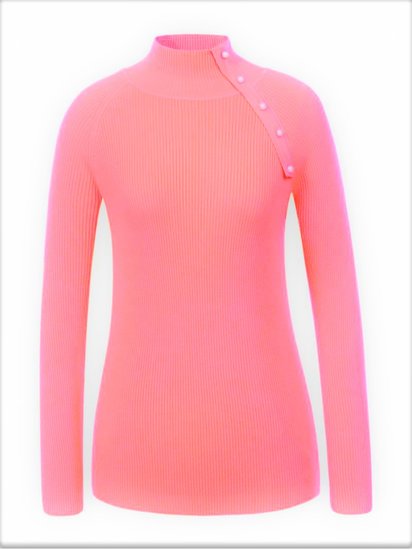 Classy rose pullover in maille.