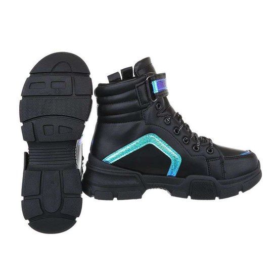 Fashion hoge zwarte sneaker Dambi.