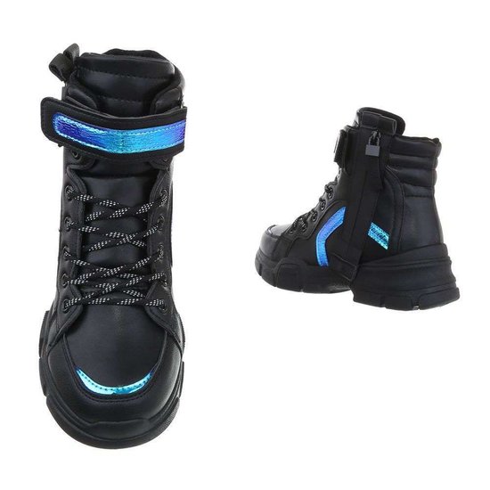 Fashion hoge zwarte sneaker Dambi.