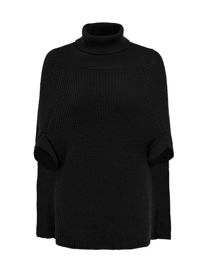 Trui in capevorm in verschillende kleuren.