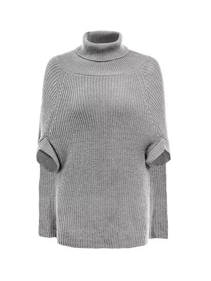 Trui in capevorm in verschillende kleuren.