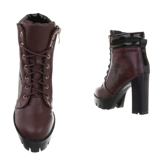 Bottines rouges bordeaux Belfi.