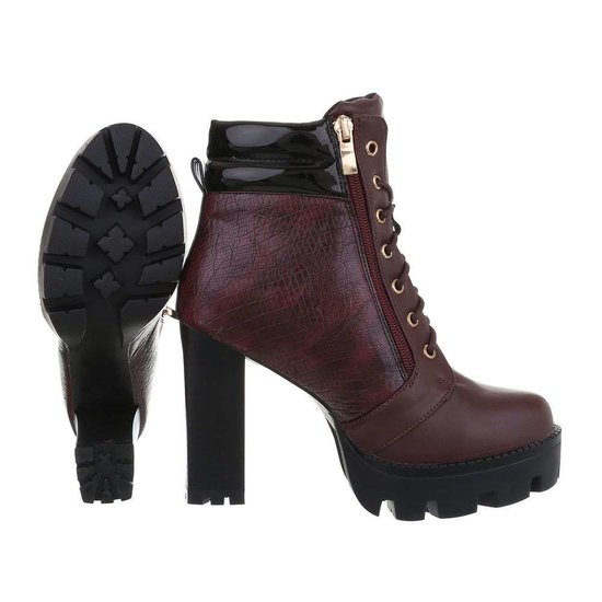 Bottines rouges bordeaux Belfi.