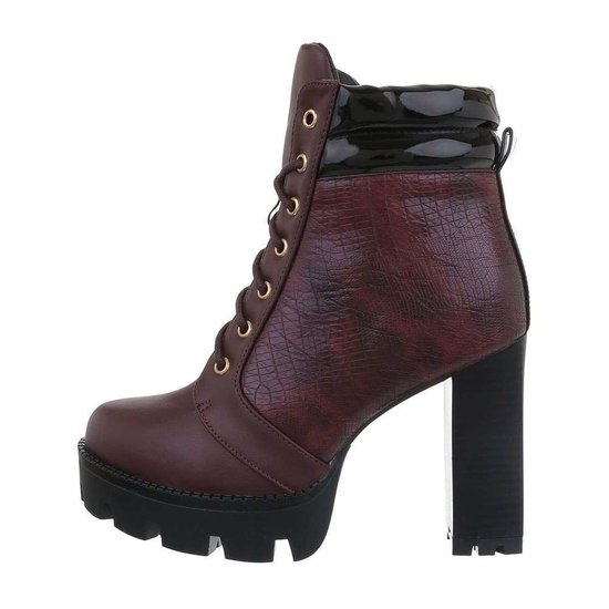 Bottines rouges bordeaux Belfi.