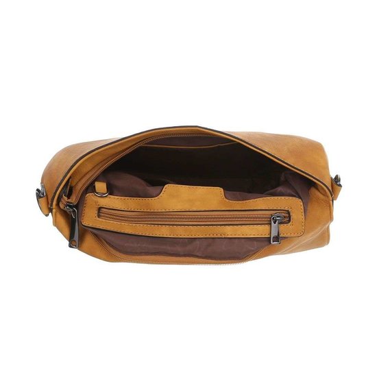 Trendy bruine rechthoekige schoudertas.SOLD OUT