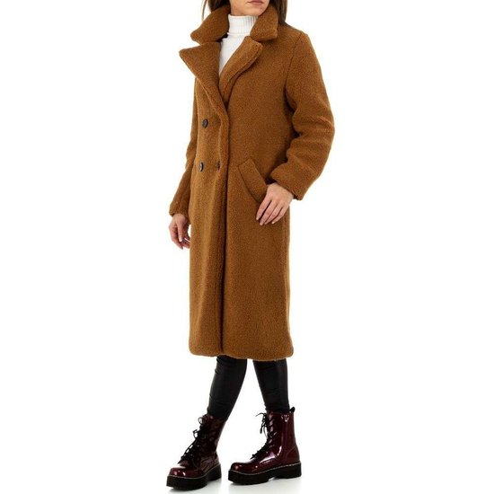 Camel mantel in teddyfleece.