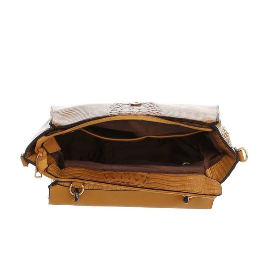 Classy rode schoudertas met designer embleem Model 1.