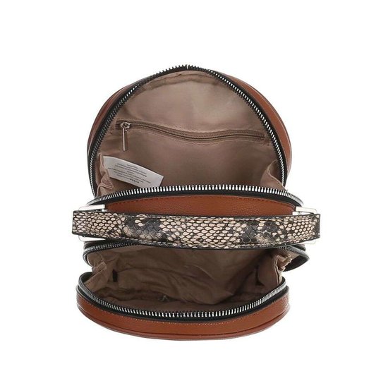 Trendy bordeaux ronde schoudertas.