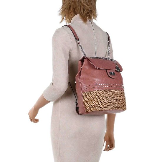 Moderne rose rugzak.