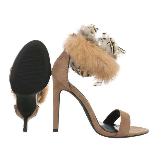 Fashion sandales nudes Mika.