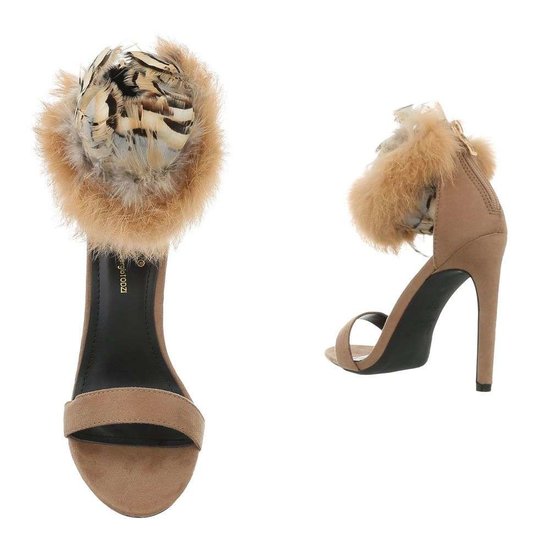 Fashion sandales nudes Mika.