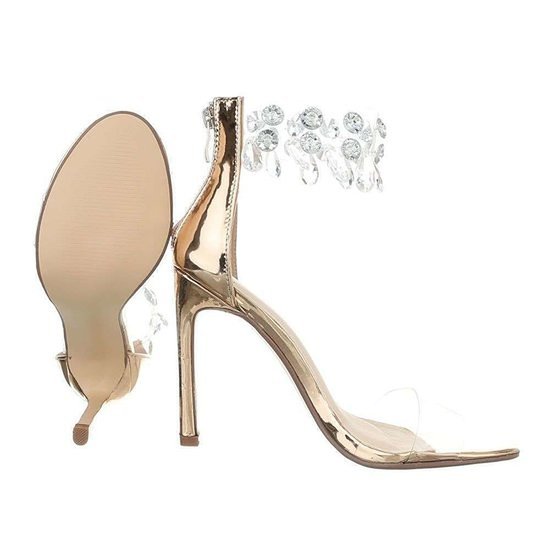 Champagne kleurige trendy sandaal Dona.