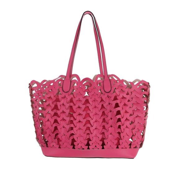 Trendy fuchsia shopperbag.