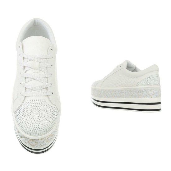 Trendy witte platform sneaker Lina.