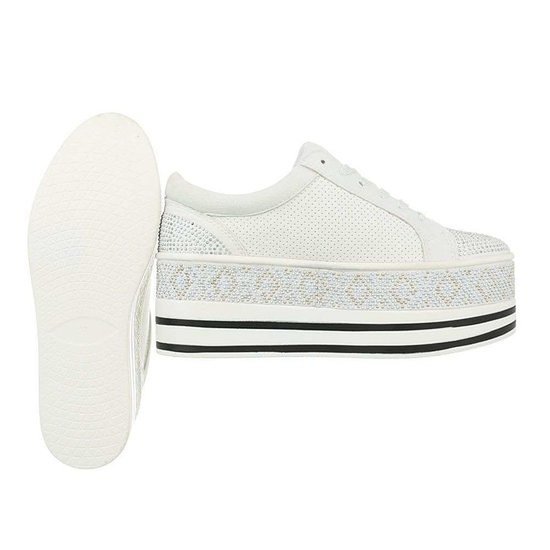 Trendy witte platform sneaker Lina.