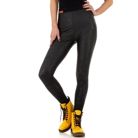Fashion zwarte gevlekte legging.