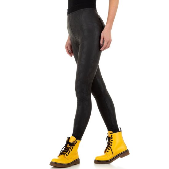Fashion zwarte gevlekte legging.