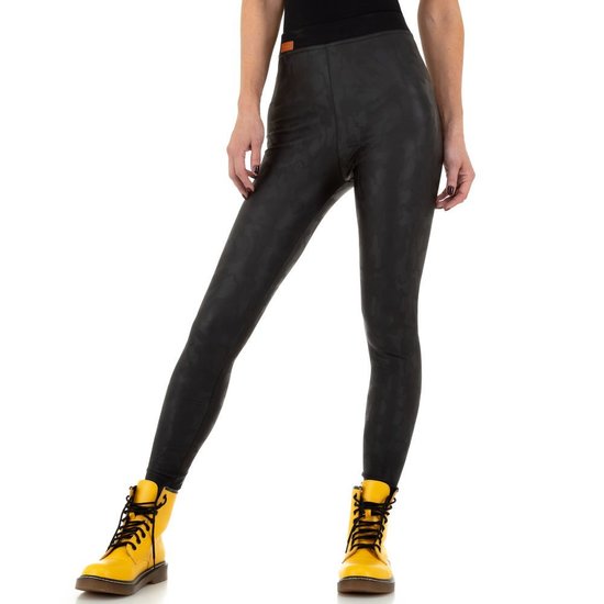Fashion zwarte gevlekte legging.