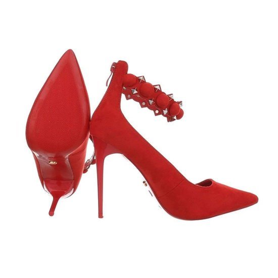 Trendy rode pump Lydia.