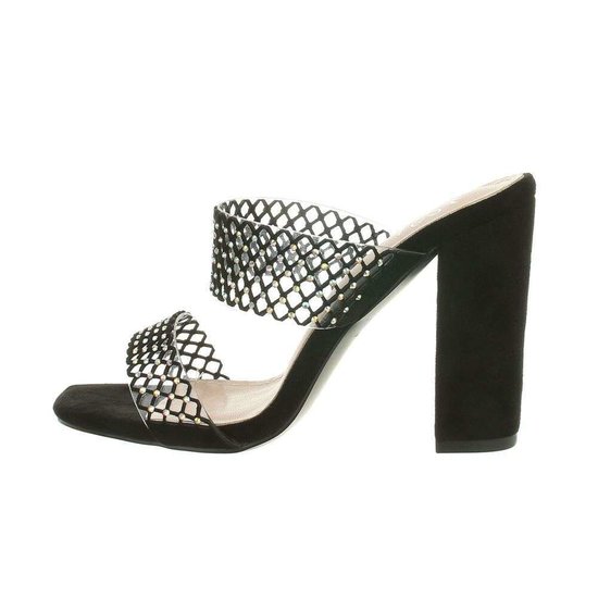 Hippe zwarte mule Gazal.