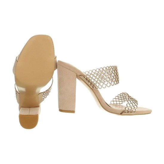 Hippe beige mule Gazal.