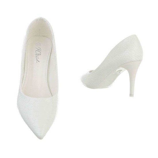 Stylish witte pump Ziba.
