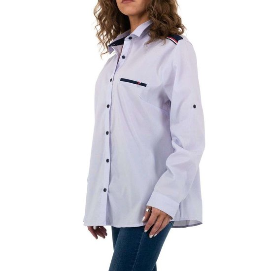 Casual lila longblouse.