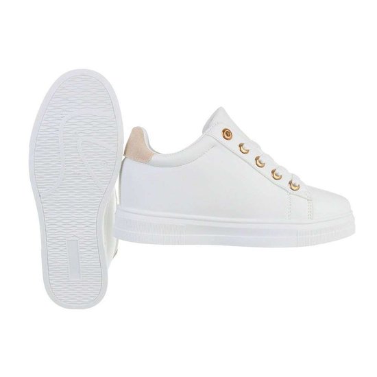 Wit-beige hoge sneaker Kila.SOLD OUT