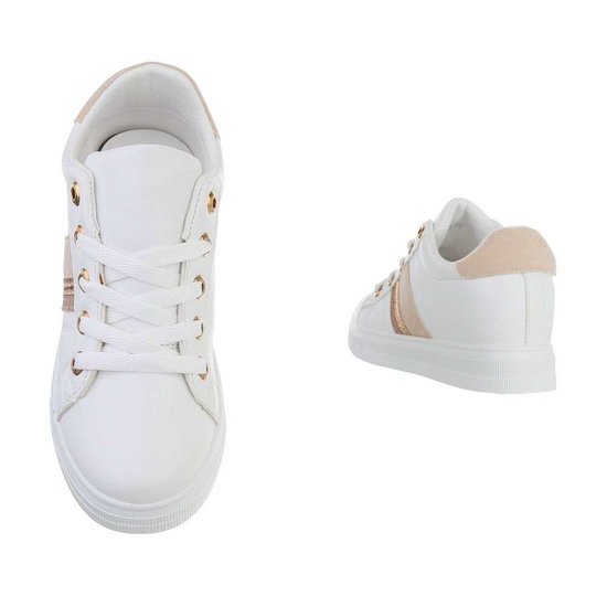 Wit-beige hoge sneaker Kila.SOLD OUT