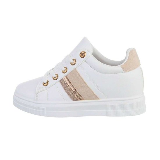 Wit-beige hoge sneaker Kila.SOLD OUT