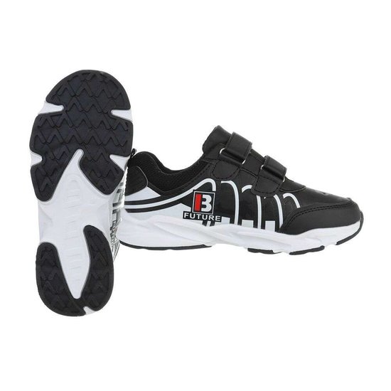 Trendy zwarte kinder sneaker Rik.SOLD OUT