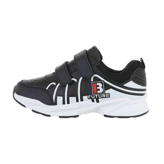 Trendy zwarte kinder sneaker Rik.SOLD OUT